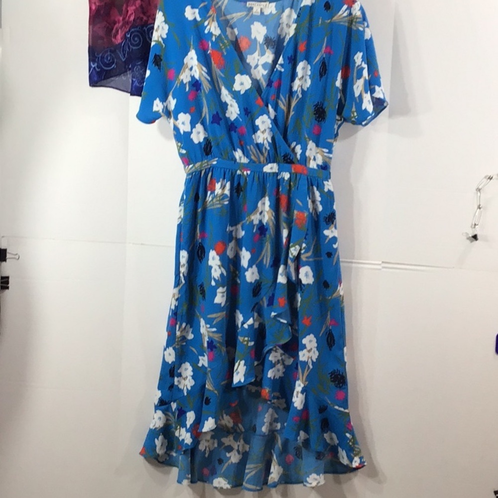 J Crew Mercantile faux wrap ruffle hi/low ruffle dress S - Picture 10 of 12